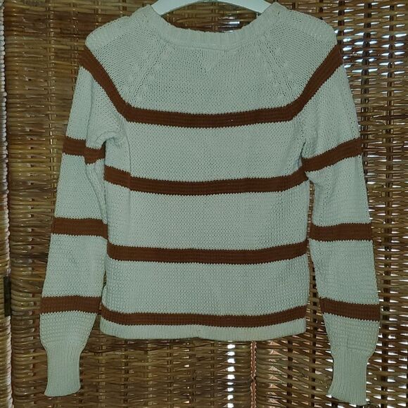 Volcom Sweater Brown Cream Sweater S 10 - Picture 2 of 4